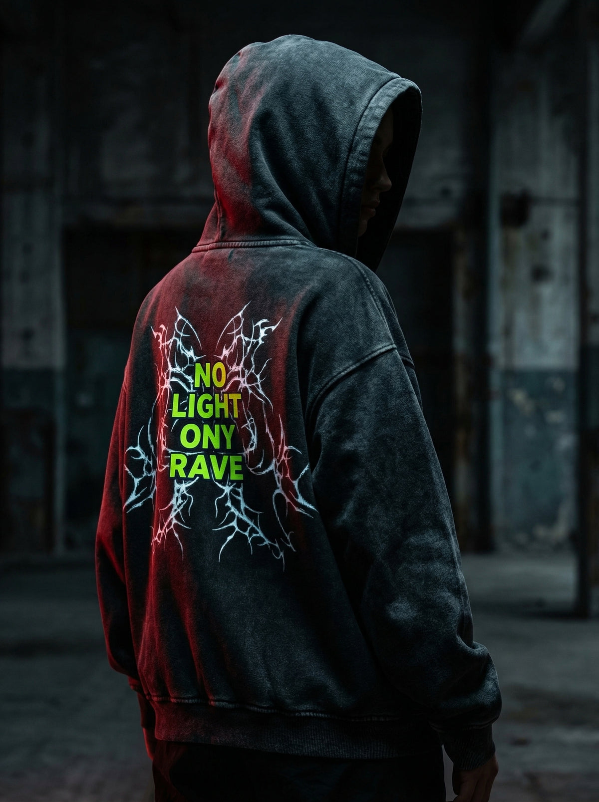 No Light Rave Zip Hoodie