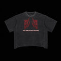 Rave Sigil - Raw Edge Snow Washed Boxy T-Shirt