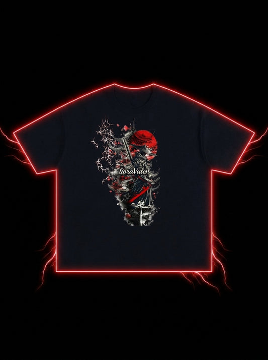 Crimson Abyss -Unisex Oversized Cotton T-Shirt