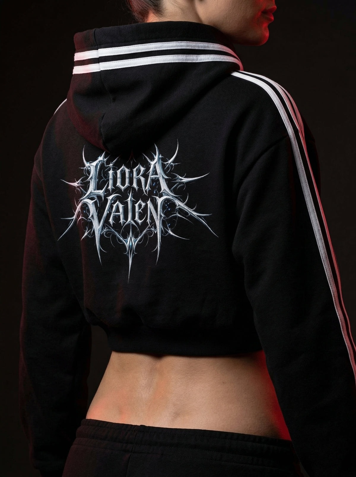Shadow Line Crop Hoodie